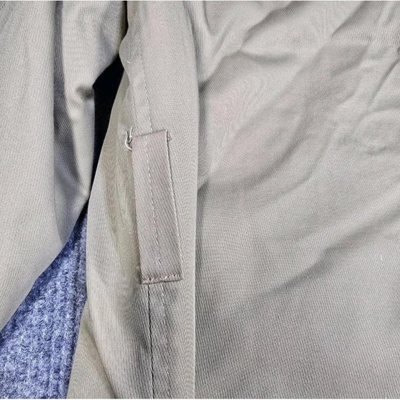 Vintage LL Bean Coat Men 46 Script Tag Wool Collar Lined Button Trench 70s 80s - Picture 11 of 16